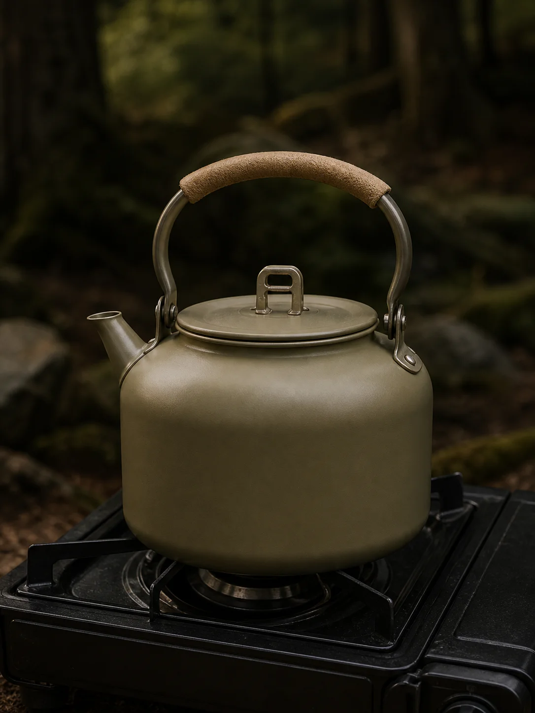 Adapted olive outdoor kettle